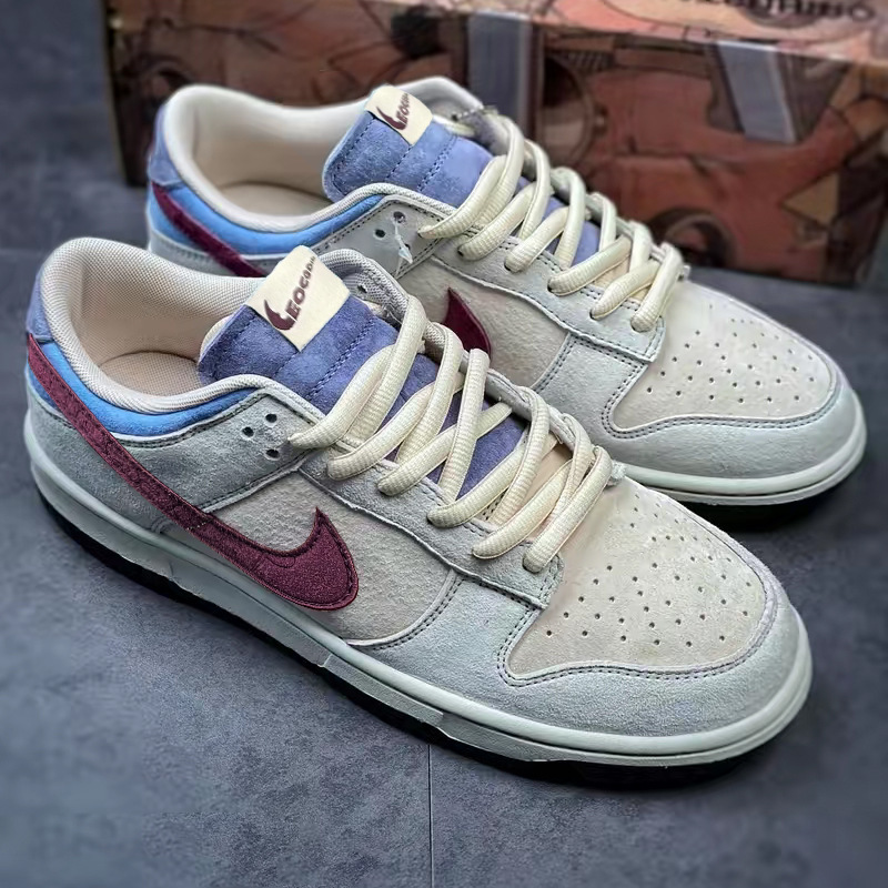 Putian Shoes by Katsuhiko Hayashi, Dunk Gray-Brown Mocha Collaboration, Zangma Men's Shoes, Nike Official Low-Top Women's Sports Sneakers