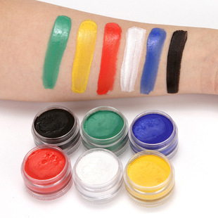 6 colors Halloween makeup supplies body painting face color makeup easy cleaning art party makeup pigment