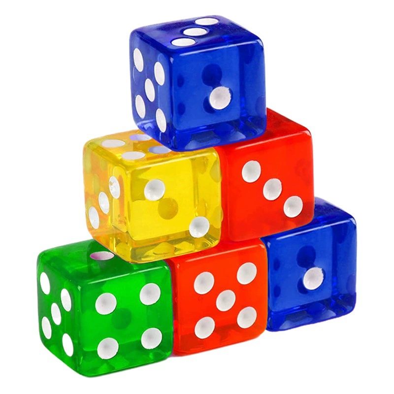 В наличии Dice 16 мм Прозрачный Прямоугольный цвет KTV бар развлечения сито акриловый квадратный угол точки цвет