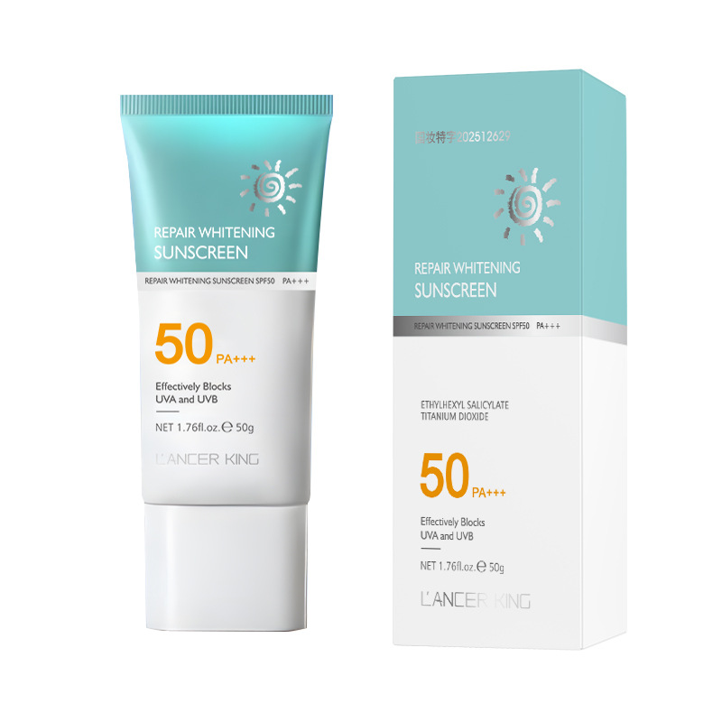LK protector solar de tubo azul pequeño 50 protector solar genuino no falso blanco refrescante cuerpo facial mujer aislamiento anti-fabricante