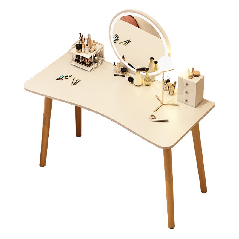 Simple tocador dormitorio moderno minimalista nórdico de madera maciza color pequeño tocador Internet celebridad ins estilo maquillaje Mesa