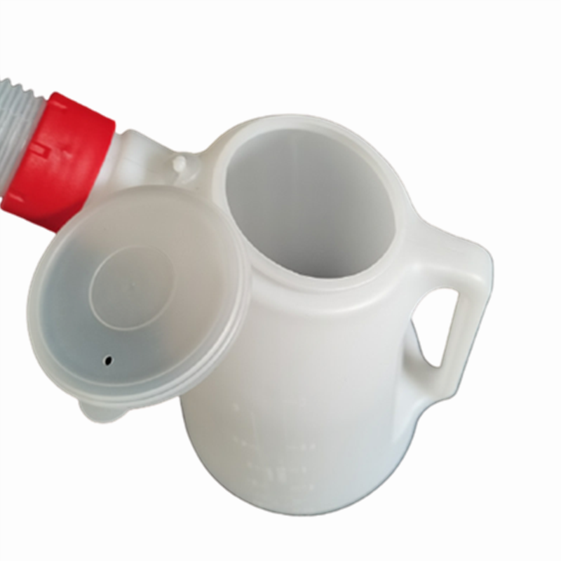 Modelo mejorado con pistola de olla de aceite de plástico con escala, olla de combustible, inyector de aceite, olla de aceite de reparación de automóviles, capacidad de la olla de aceite manual