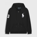 Zip-Up Black White Big Pony