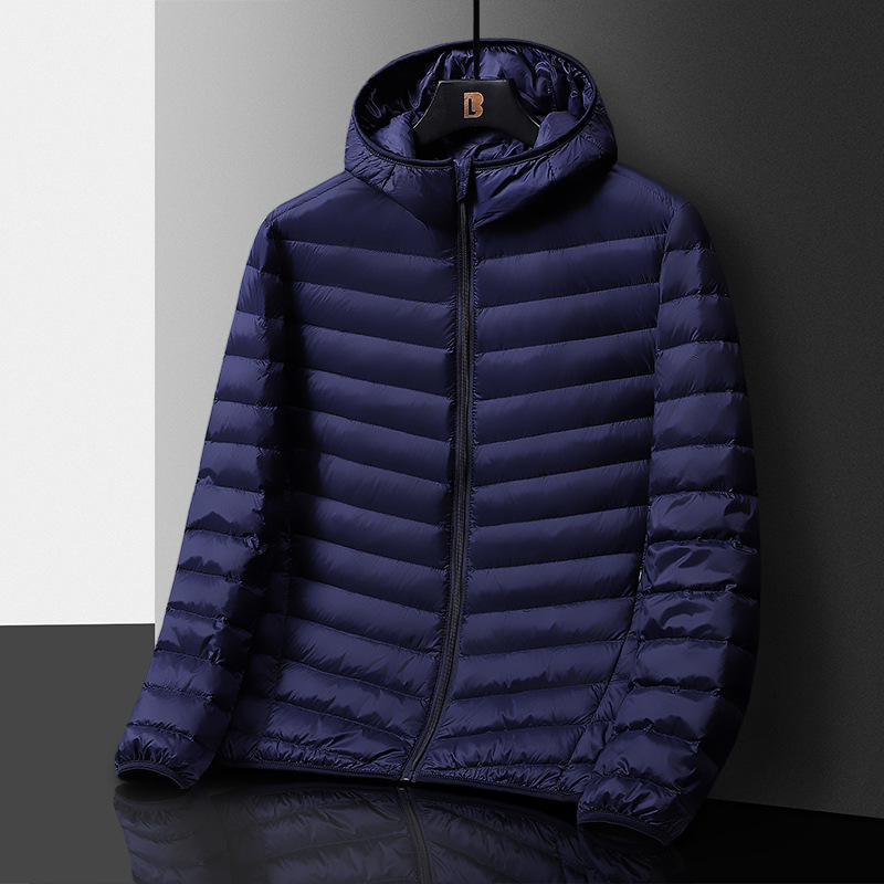 Chaqueta de algodón acolchado para hombres 2023 nueva chaqueta ligera acolchada de algodón para jóvenes y de mediana edad más tamaño abrigo de algodón acolchado abrigo de otoño e invierno chaqueta acolchada de algodón anti-temporada para hombres