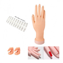 Y 93391 Silicone Nail Practice Hand �轺������ϰ����