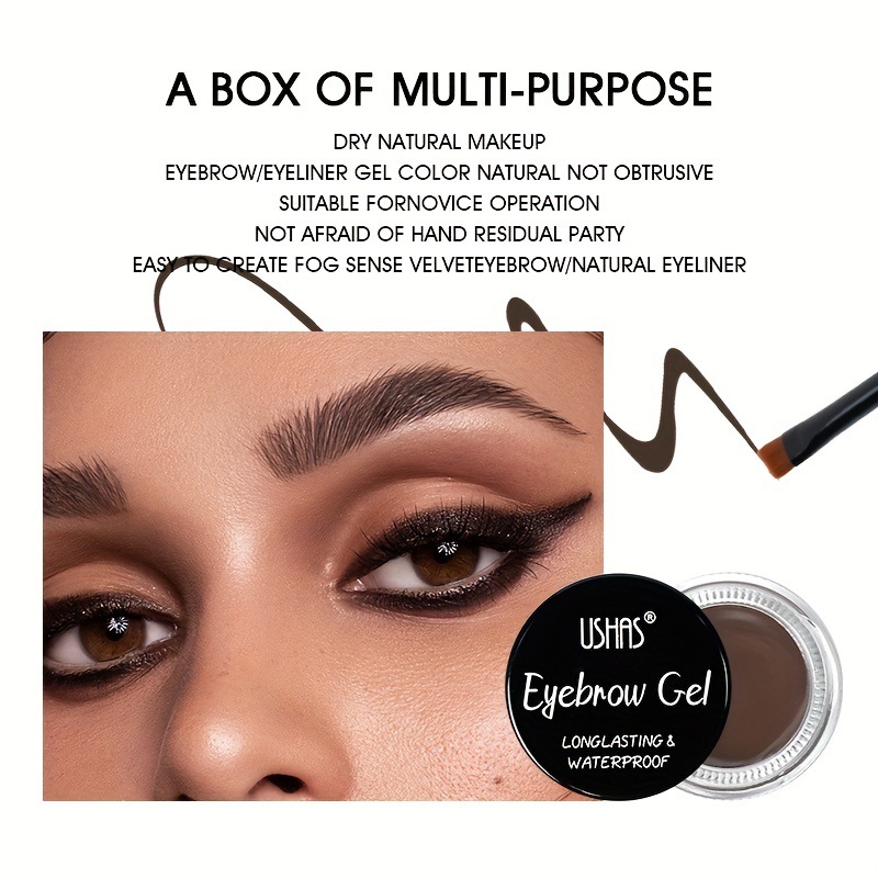 Sombra de ojos transfronteriza USHAS, maquillaje de ojos perezoso, impermeable y resistente al sudor, no es fácil de manchar, belleza cosmética