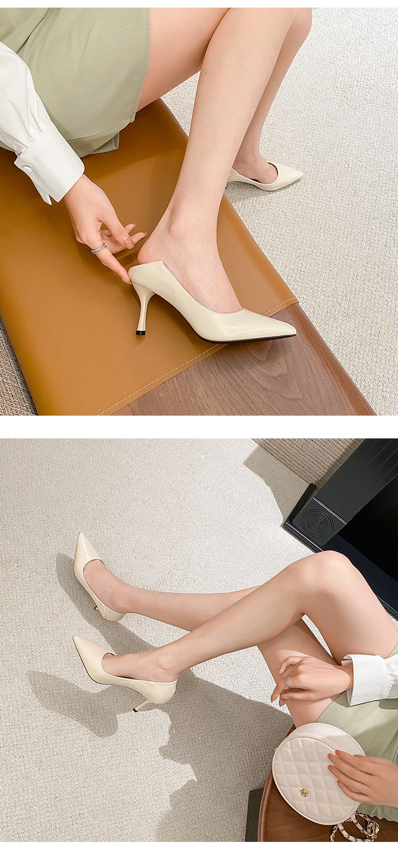 Women's Elegant Commute Solid Color Point Toe Pumps display picture 1