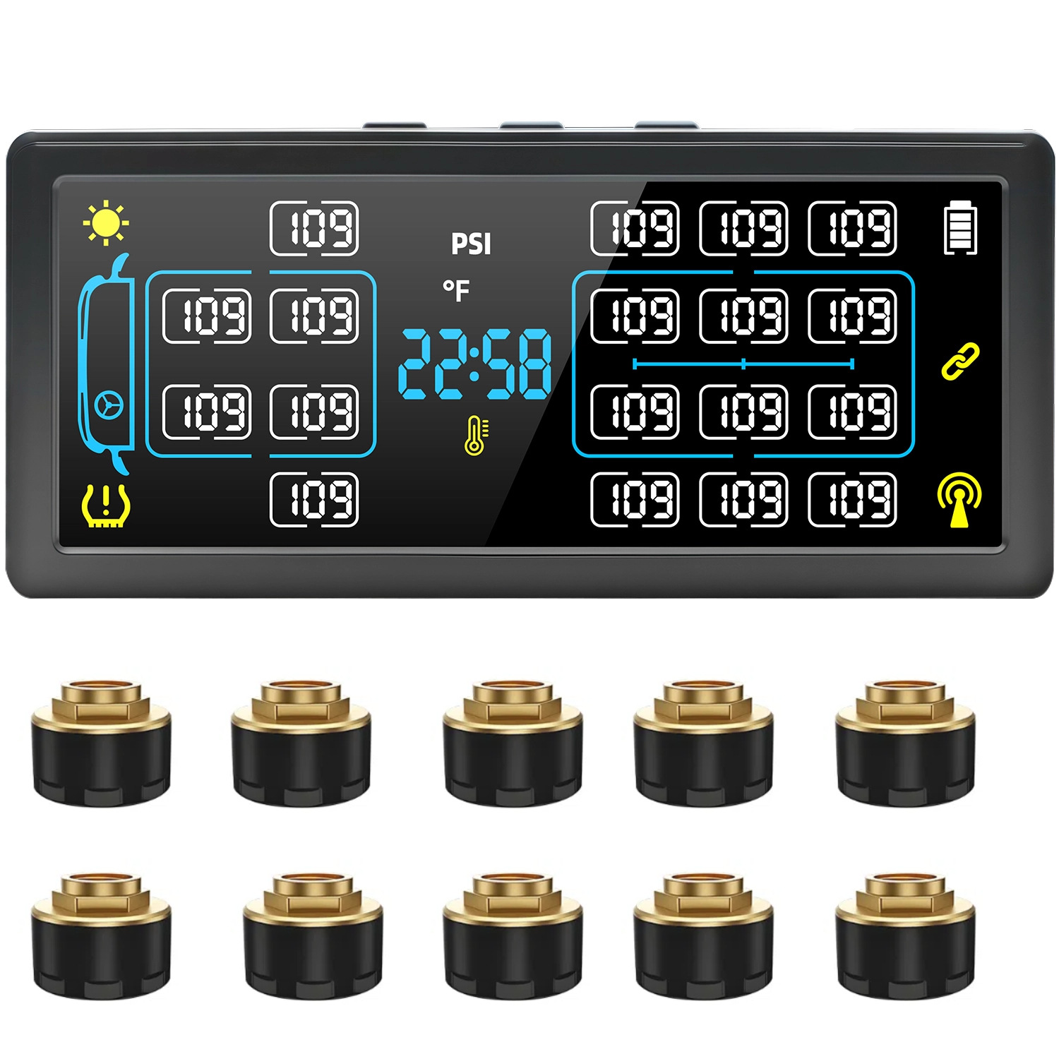 T19 4-Wheel to 18-Wheel Optional Truck, Passenger Car, Trailer, Rv Trailer, Bus, Large Truck Monitoring System
