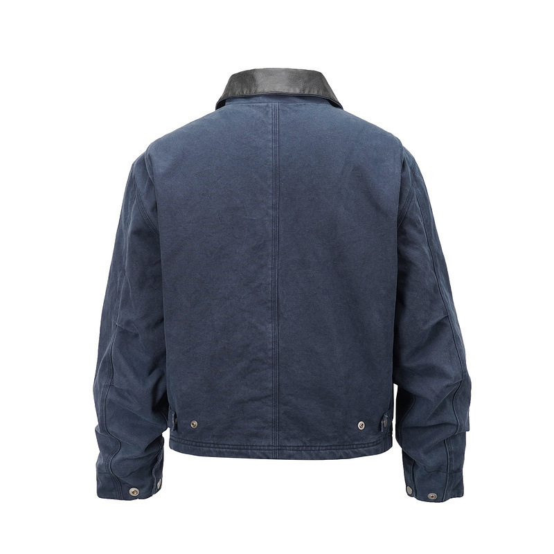 欧美ins风翻领拉链飞行夹克jacket coats巴恩风多袋夹棉外套棉衣|undefined