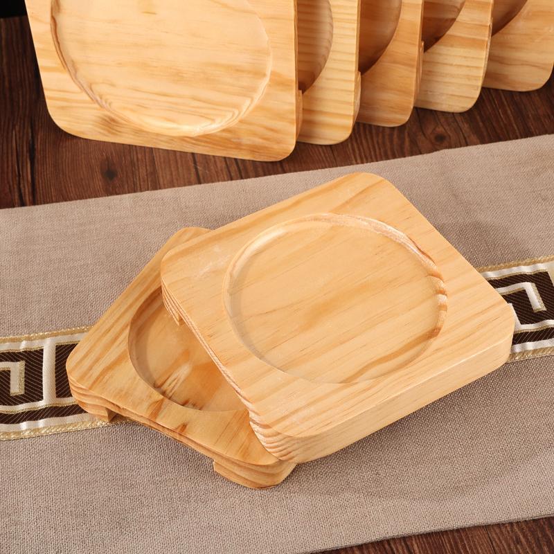 almohadilla de aislamiento de madera cuadrada de pino de alta calidad almohadilla de aislamiento de arroz resistente a altas temperaturas bandeja de mortero base de madera para el hogar image 6
