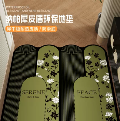 2026 New Model Entryway Doormat, Medieval Style Leather Entrance Mat, Non-Slip, Dirt-Resistant, Customizable, Wholesale Entryway Carpet
