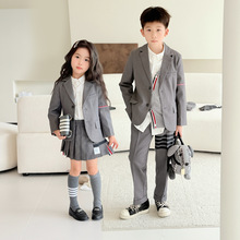 衬衫西服2025秋季新款儿童中小童男女孩韩版衬衫西服
