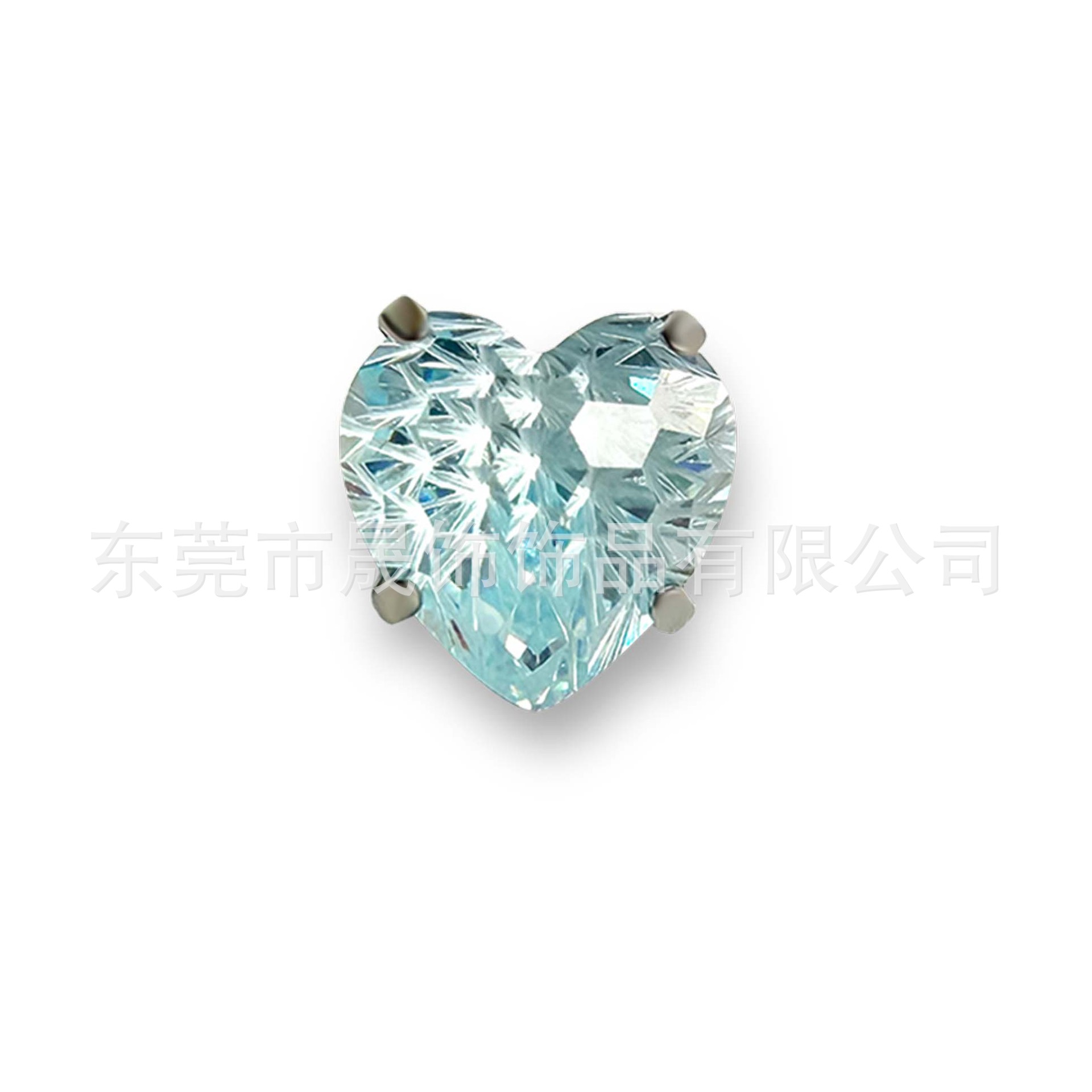 F136圆 Prong Heart 烟 Flower 切爆闪5A Cubic Zirconia G23 Implant Grade Titanium Ear Stud Helix Cartilage Stud Labret Stud Piercing Jewelry