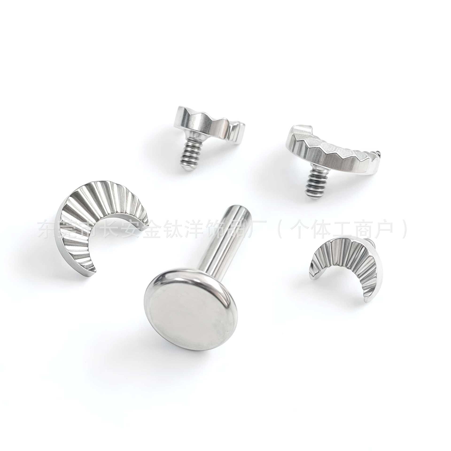 Labret piercing jewelry detail image