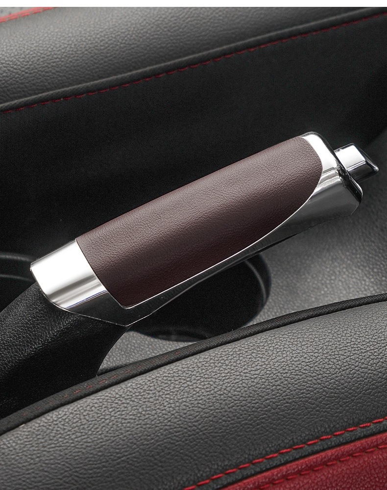 Cross-Border Car Decoration Car Handbrake Cover Handbrake Decorative Cover Decorative Cover Decorative Protective Cover Leather Handbrake Cover