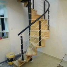 厂家生产中柱梯 室内阁楼楼梯复式楼家用楼梯户外梯铁艺楼梯整体