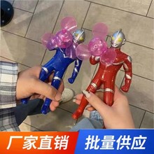 澳特曼发光风扇抖音同款迷你手持小风扇超人玩具地摊爆款厂家批发