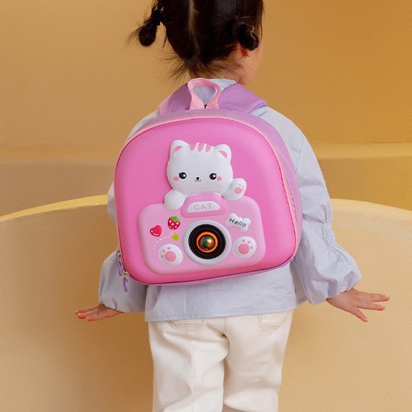 2025 nuevo modelo coreano de la mochila de luz flash de cáscara dura para niños niñas y niños mochila de jardín de infantes lindas mochila pequeña de dibujos animados