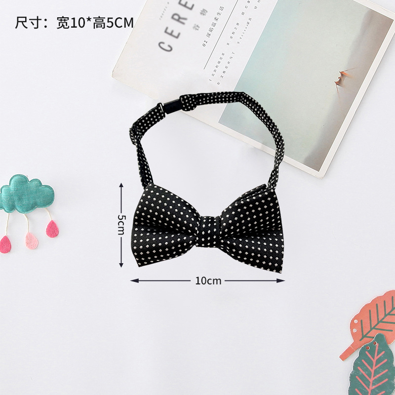 Pajarita para niños Corbata para niños coreanos Pajarita para bebés de color rojo vino de moda