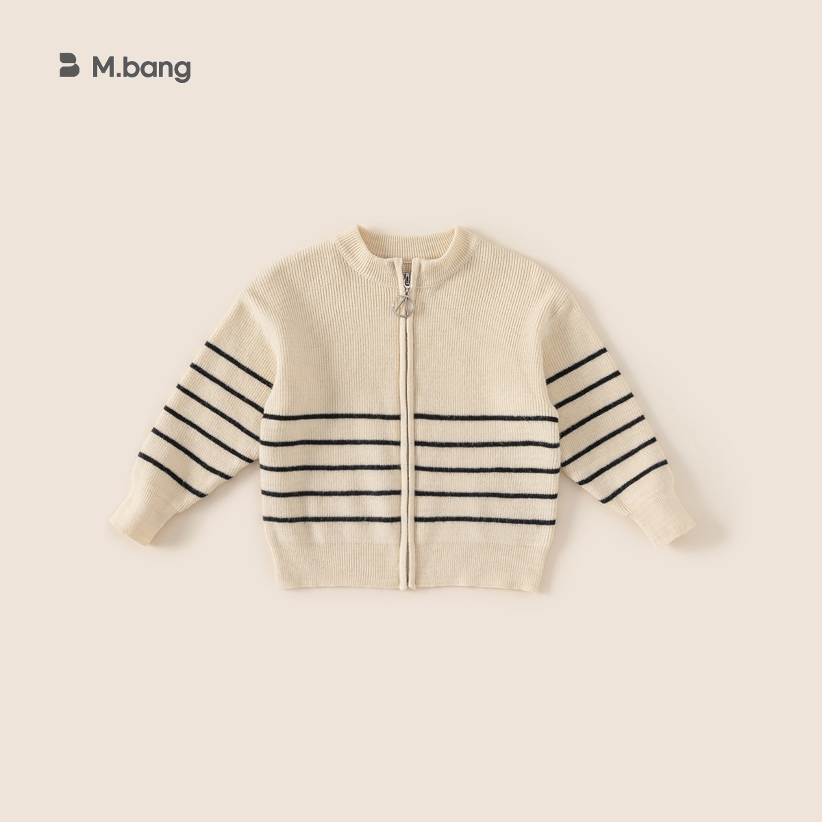 Yubao ropa para niños suéter rayado abrigo primavera y otoño nuevo chico coreano cremallera casual jersey