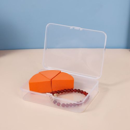 Rectangular square box soap flower tablets transparent plastic storage box beaded accessories fishing gear blade earplugs square box