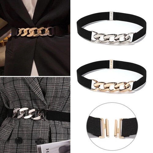 Amazon European and American Slim Elastic Belt Decorative Skirt Suit Simple Fashion Chain Women's Belt