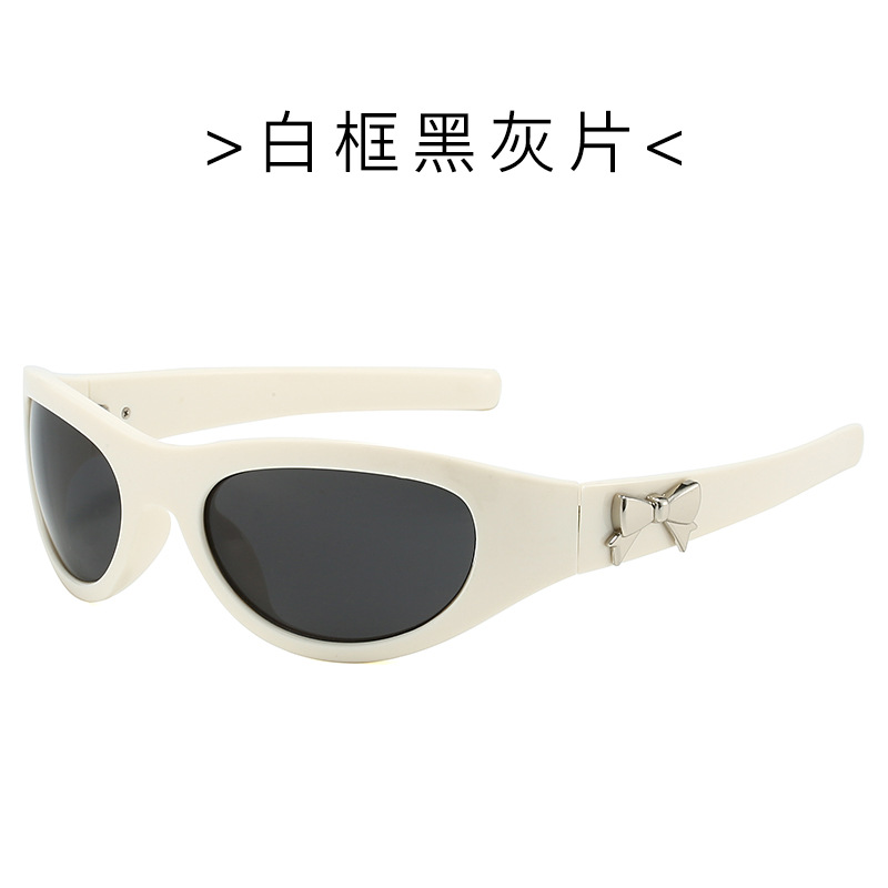 Nuevas gafas de sol futuristas para deportes al aire libre con protección UV y2k diadema para montar gafas de sol con lazo para hombres y mujeres