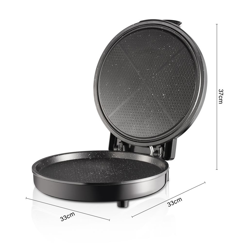 Piastra elettrica per uso domestico, riscaldamento su entrambi i lati, piastra per pancake e crêpe, più profonda e più grande_voghion.com