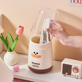 带盖防尘筷子笼厨房餐具收纳盒置物架筷桶筷子篓家用筷子盒筷子筒