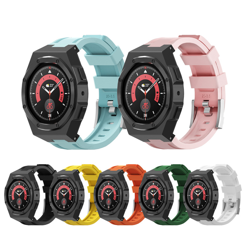 Huali Mei metal case for Samsung watch 5pro 45mm protective case + strap