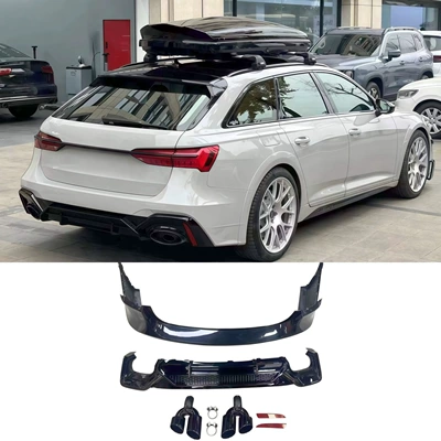 Suitable for Audi A6 models from 2019 to 2025; rear bumper modification for Avant and Allroad models; ABT rear bumper