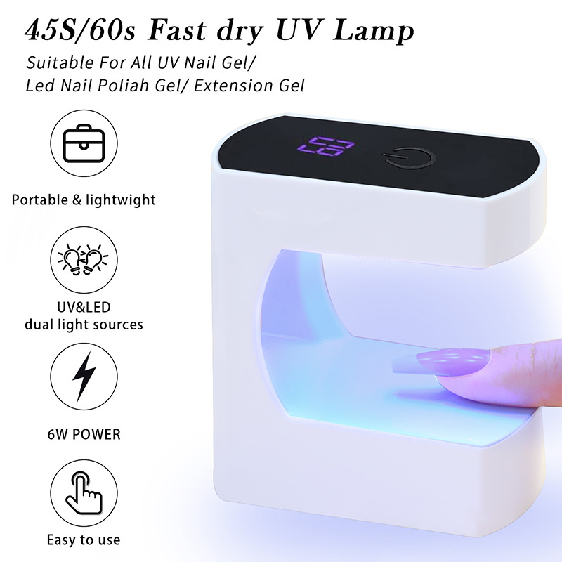 Mini USB Nail Lamp LED&UV Manicure Machine for Curing Gel