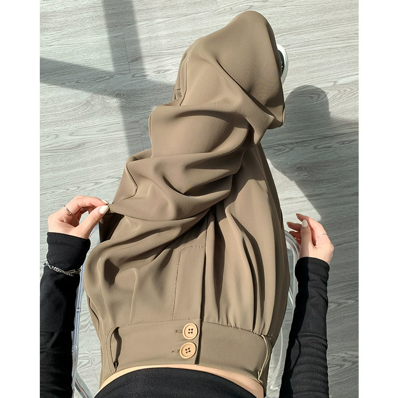 Модные нишевые повседневные брюки женские весна и осень 2025 новые узкие прямые брюки с высокой талией