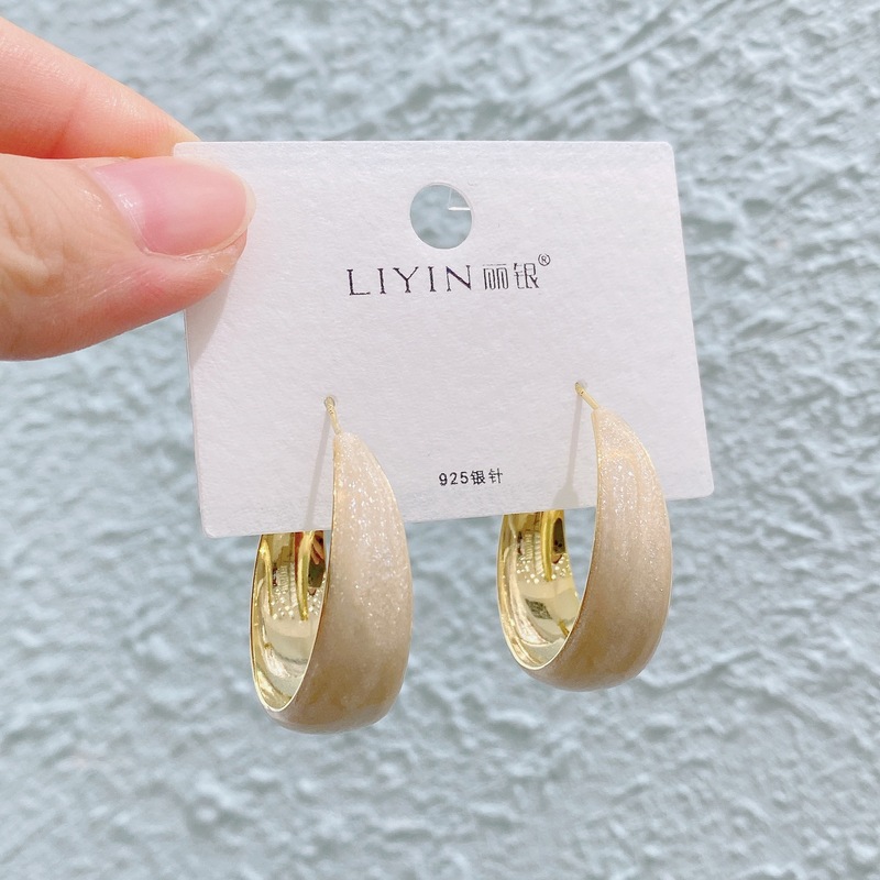 Liyin/Libeliying カラフルなオイルドリップシリーズ ニッチデザイン 高級感 おしゃれな雰囲気 イヤリング イヤリング|undefined