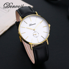 丹弗士新款防水男士手錶日本機芯雙錶針高檔商務禮品腕錶石英表