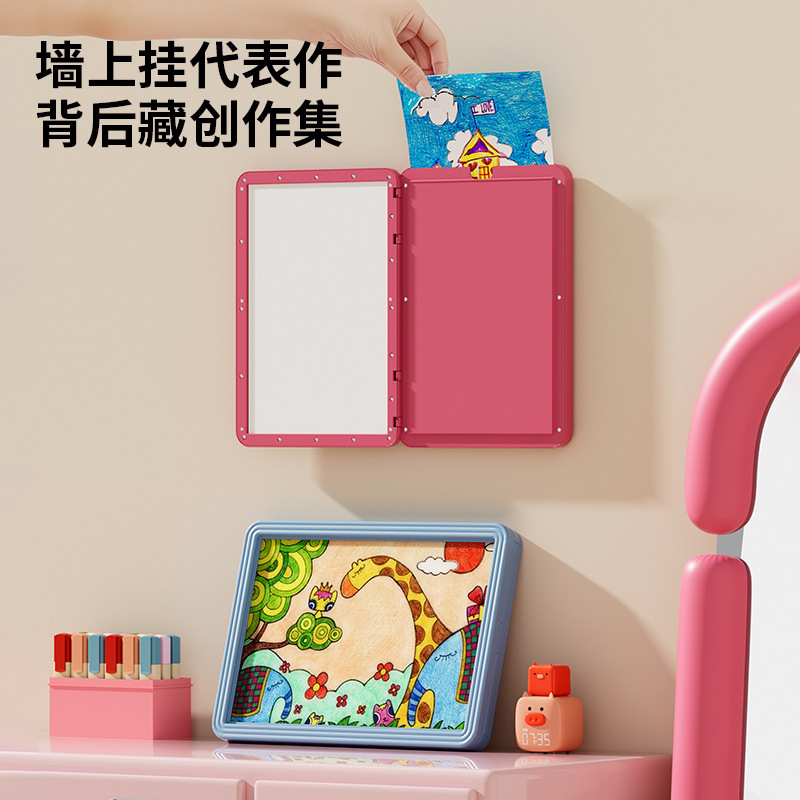 Children's Painting Storage Frame A3 Certificate Art Work Framing Display Photo Wall Hanging Magnetic Flip Cover Storage