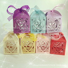 欧式镂空激光10cm大喜糖盒 创意糖果盒 镂空纸盒 厂家直销 接受定