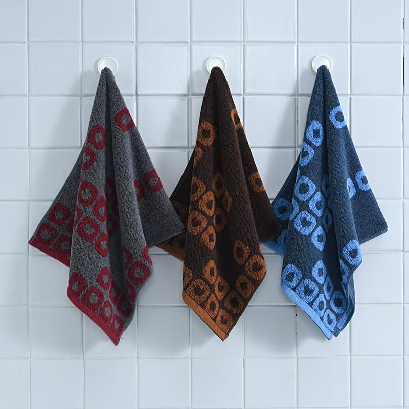 Genuine Jialiya 231276 M Pure Cotton Stain-Resistant Adult Towel Jacquard Thickeneded Yarn-Dyed First-Class 100g