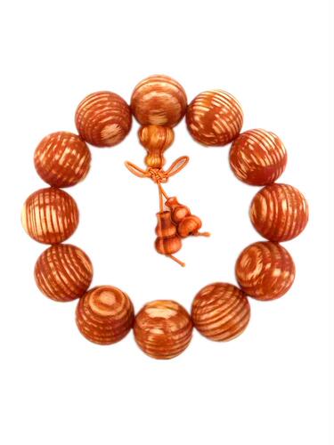Northeast Zimu Bracelet Men's Changbai Mountain Northern Agarwood Fully Translucent Blood Dragon Wood Buddha Bead Log Bracelet