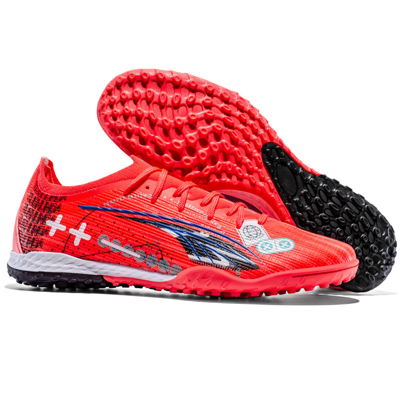 Nuevos zapatos de fútbol transfronterizos para hombres competición profesional AG zapatos de fútbol de clavos largos entrenamiento juvenil TF clavos de fútbol deportivo