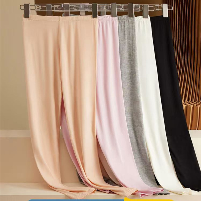 Modal Leggings Women's Autumn Pants Wear Thin One-Piece chubby girl Seamless plus size Warm Cropped Pants Spring and Autumn