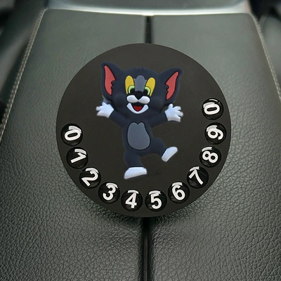 Plate Car Moving Phone Number | Nömrəli dayanma kartı - cute-cartoon-019-parking-sign