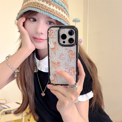 趣味卡通小鹿斑比兔子星星适用iPhone16苹果15ProMax/14/13手机壳
