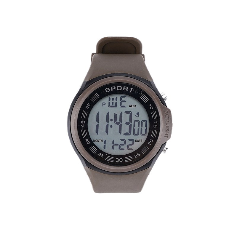 Red impermeable luz nocturna reloj electrónico de moda masculina simple estudiantes de secundaria adolescentes reloj deportivo multifuncional al por mayor