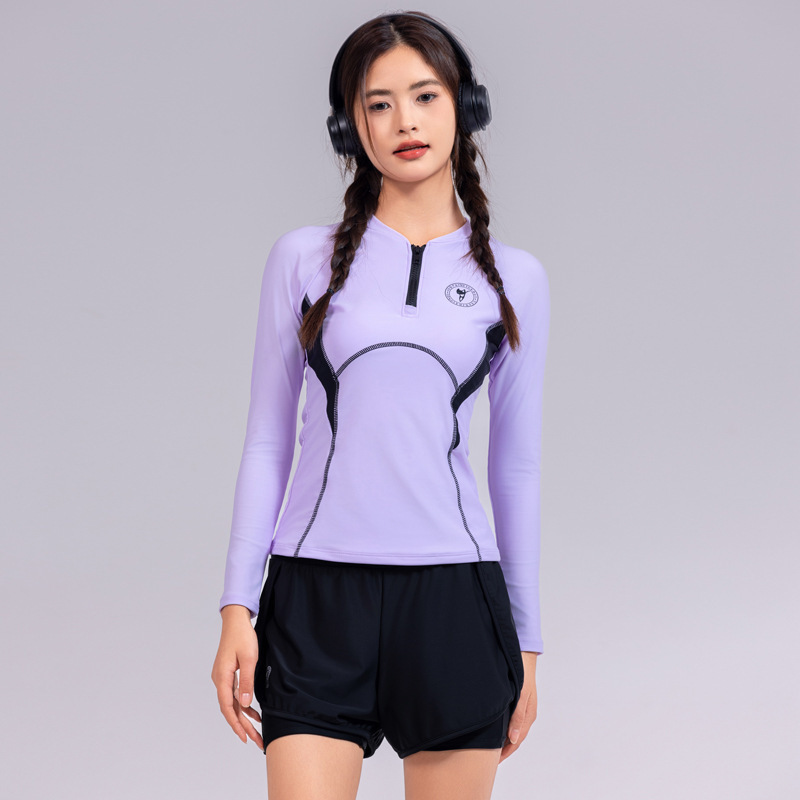 South Korea Diving Suit Women's Long-sleeved Jellyfish Swimsuit Split Sun-protective Slim-fit Snorkeling suit Swimsuit South Korea Diving Suit Women's Long-sleeved Jellyfish Swimsuit Split Sun-protective Slim-fit Snorkeling suit Swimsuit
