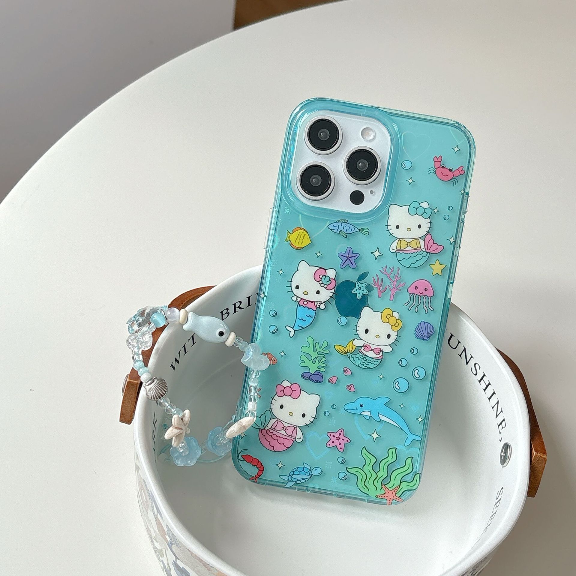 Verano fresco submarino linda sirena apple 16ProMax funda para teléfono móvil 15/14 nuevo 13 amor 15P