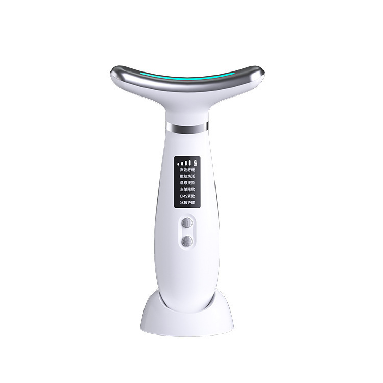 Nuevo dispositivo de hielo transfronterizo, dispositivo de belleza del cuello, dispositivo de belleza del cuello, dispositivo de estiramiento del cuello, masaje facial