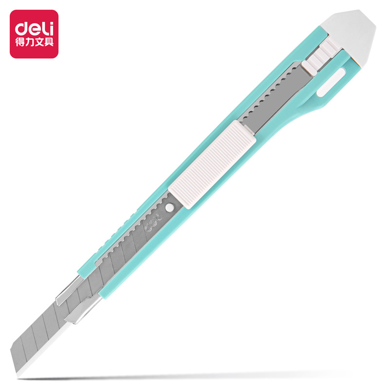 Déli cuchillo de arte de metal 2031, cuchillo de corte de papel de oficina doméstica, cuchillo de papel pintado SK5 image 9