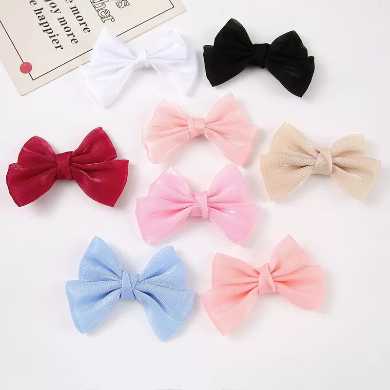 缎面包腰蝴蝶结配件雪纺头饰半成品材料diy发夹服饰鞋袜帽包辅料