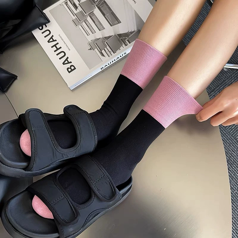 Tide, trend comfortable socks, mid-length, Korean style